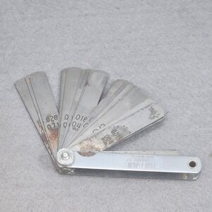 Craftsman Feeler Gauge Silver 25 Blade SAE Metric 40804 Made in USA